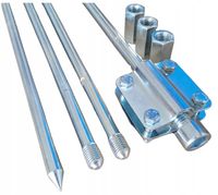 UZIOM ODGROMOWY PRĘT SZPILKA ODGROM PV KOMPLET 6MB (4x1,5m) M16 + ZŁĄCZE