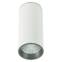 Downlight LAMPA sufitowa MOLDES SLC7392/12W 3000K WH+GR Italux metalowa OPRAWA LED 12W tuba biała szara