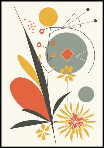 Plakat 68x98cm Geometryczny Ogród na Arena.pl