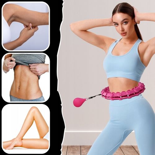 HULA HOP Z OBCIĄŻENIEM Odchudzające Obciążnikiem Smart z Wypustkami HULAHOP na Arena.pl