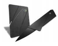 Karta nóż rozkładany survival card scyzoryk grzyby ukryty malutki nożyk hit