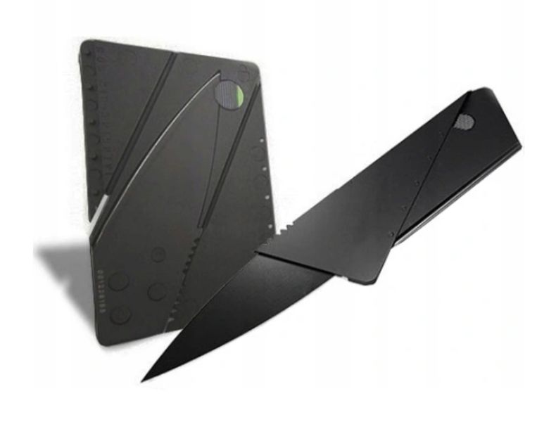 Karta nóż rozkładany survival card scyzoryk grzyby ukryty malutki nożyk hit zdjęcie 1