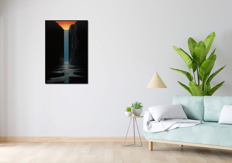 Plakat 61x90,5cm Wodospad Światła zdjęcie 4