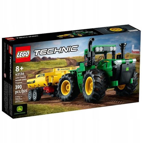 ZESTAW KLOCKÓW LEGO TECHNIC CIĄGNIK Z WYWROTKĄ PRZYCZEPKĄ TRAKTOR JOHN DEER na Arena.pl