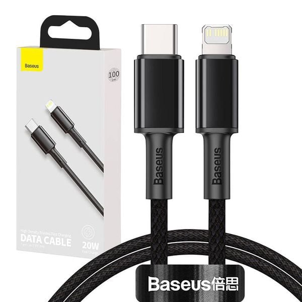 kabel usb-c do lightning baseus high density braided, 20w, 5a, pd, 1m zdjęcie 9