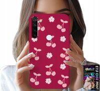 ETUI DO XIAOMI NOTE 8T - WISIENKI, WIŚNIE NA BORDOWYM TLE + FOLIA