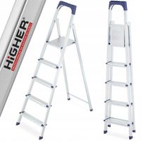 DRABINA drabinka domowa stalowa galwanizowana HIGHER 5 stopni 125kg