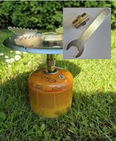 Redukcja kartusza 7/16 na gwint zewnętrzny 3/8 lewy + klucz 17 mm