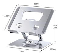 Uchwyt stojak J18 Metal do tabletu Uchwyt na tablety regulowany, składany, akcesoria do obsługi tabletu poniżej 12"