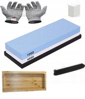 Zestaw ostrzący osełka 1000/4000 Kamień do ostrzenia rękawiczki deska