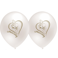 balon nadruk NOWOŻEŃCY 5szt  B059