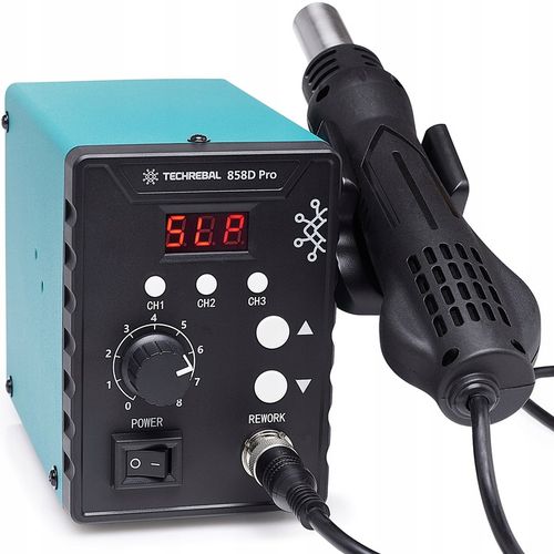 SPAWARKA PLASTIKU Stacja lutownicza gorące powietrze Techrebal 858D na Arena.pl