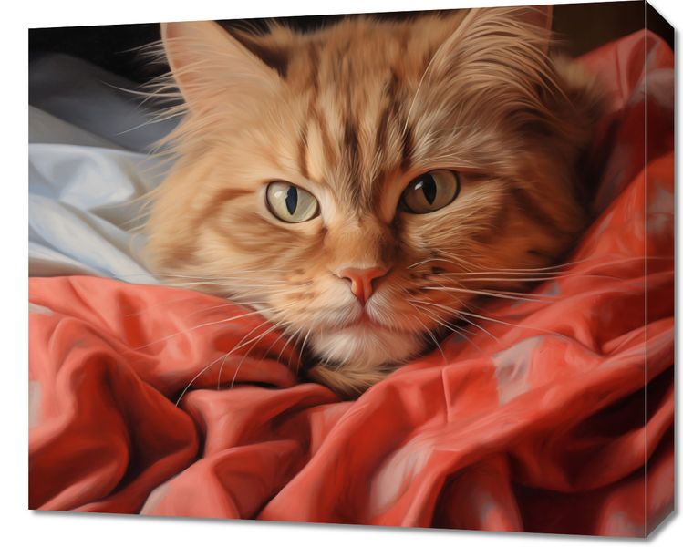 Obraz 60x50cm Mruczący Spokój zdjęcie 1