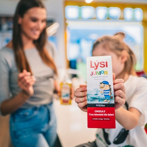 Tran Lýsi dla dzieci mango-limonka OMEGA 3 DHA EPA witaminy A D E 240 ml na Arena.pl