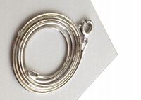 Łańcuszek Srebrny 925 Naszyjnik RODOWANY Damski żmijka linka (na PREZENT)