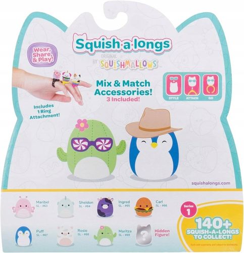 SQUISHMALLOWS figurki SQUISH A LONGS zestaw MiniSquish 8 figurek krówka na Arena.pl