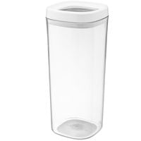 Pojemnik kwadratowy do żywności przezroczysty AMOS 1800 ml biała pokrywa