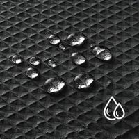 Zasłona prysznicowa TEKSTYLNA 180x180 CZARNA