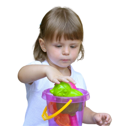 Zestaw Do Piasku Wiaderko Łopatka Grabki Foremki 7211 na Arena.pl