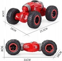 SAMOCHÓD ZDALNIE STEROWANY KASKADERSKI 4x4 PILOT RC DLA DZIECI KOLOR CZARNY