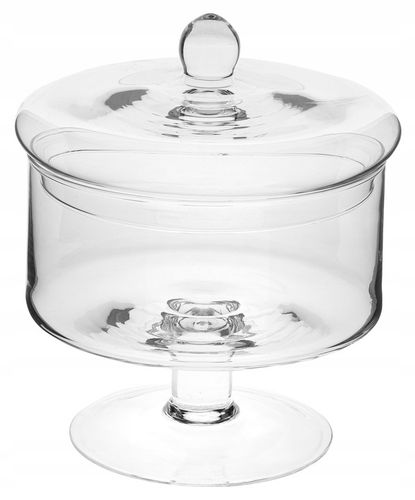 Bomboniera szklana pojemnik bombonierka h21 d21 na Arena.pl
