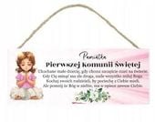 drewniana tabliczka prostokąt wzbogacona lakierem uv "pamiątka