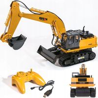 DUŻA KOPARKA GĄSIENICOWA ZDALNIE STEROWANA RC SPYCHACZ 1:16 PILOT OBRÓT 680