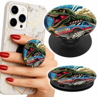 Uchwyt do telefonu Popsocket na palce/stojak DINOZAUR W MONSTERTRUCKU