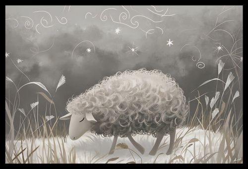 Plakat 45x30cm Bujna Owca na Arena.pl