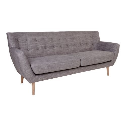Szara sofa trzyosobowa Monte na Arena.pl