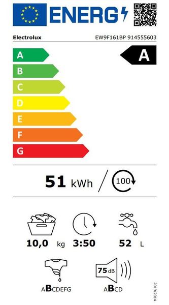 Pralka wolnostojąca Electrolux EW9F161BP zdjęcie 5