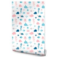 Tapeta Dla Dzieci RYBY Koniki Morskie Żółwie Kraby