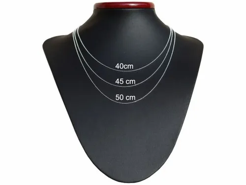 ŁAŃCUSZEK SREBRNY 925 KULKOWY 1,0 - DŁUGOŚĆ 40cm na Arena.pl