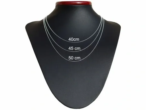 ŁAŃCUSZEK SREBRNY 925 KULKOWY 1,0 - DŁUGOŚĆ 40cm zdjęcie 3