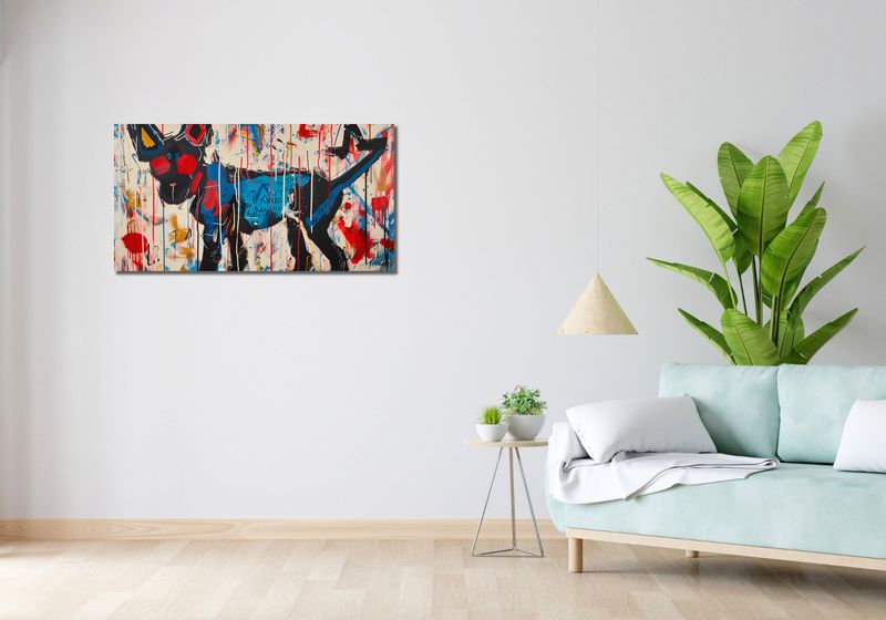 Obraz 100x50cm Miejski Pies zdjęcie 2