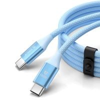 kabel przewód cdx 100w 5a power delivery usb-c 1m - niebieski