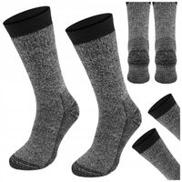 Wełniane zimowe skarpety trekkingowe w góry 80% wełny merynosowej