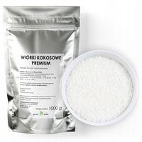 WIÓRKI KOKOSOWE bez siarki naturalne premium 1kg
