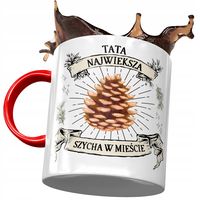 Kubek Czerwony Dla Taty Ojca Na Dzień Taty Prezent Z Nadrukiem Ze Zdjęciem