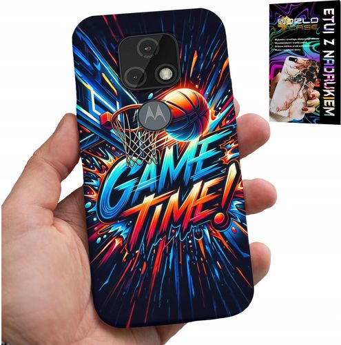 ETUI DO MOTOROLA MOTO E7 PLUS - KOSZYKÓWKA NBA FAN 23 GAME TIME, OBUDOWA na Arena.pl
