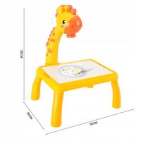 Projektor Rzutnik do Rysowania Slajdy Mazaki NÓŻKI ŻYRAFA MUZYKA DŹWIĘKI