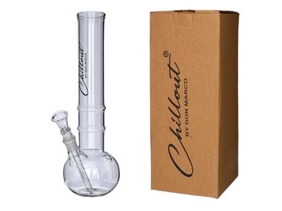 Bongo Szklane Chillout 35 cm Fajka Wodna Kulista 50 mm zdjęcie 1