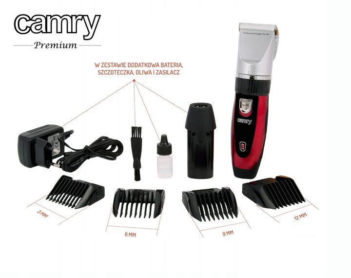 MASZYNKA Camry CR 2821 DO STRZYŻENIA PSÓW ZWIERZĄT zdjęcie 2