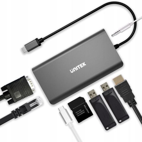 Hub USB Unitek Hub USB-C 8w1 PD 100W na Arena.pl