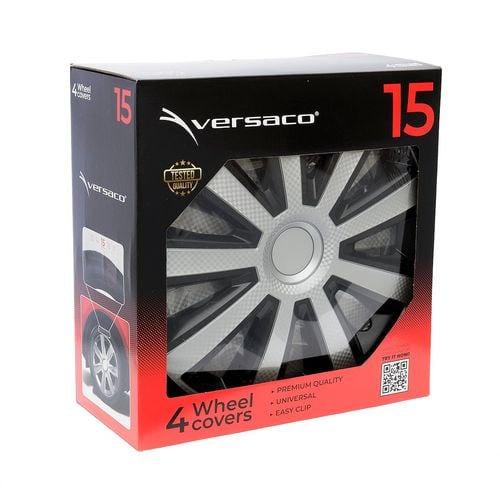 Kołpaki Aviator silver / black 15", 4 szt. na Arena.pl