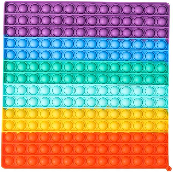 ZABAWKA SENSORYCZNA SQUARE 30X30 RAINBOW zdjęcie 1