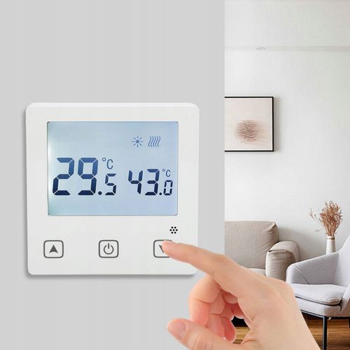 TERMOSTAT TERMOREGULATOR PODŁOGÓWKI REGULATOR LCD na Arena.pl