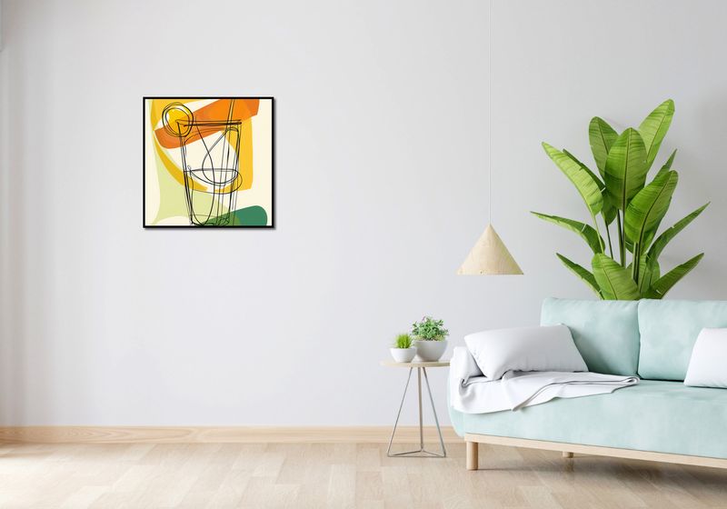 Plakat 60x60cm Koktajl Artystyczny zdjęcie 4