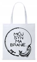Dla Syna Syneczka Prezent Torba Eco Biała Shopper Z Nadrukiem Ze Zdjęciem