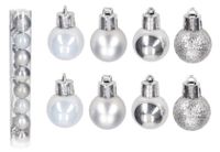 BOMBKI PLASTIKOWE NA CHOINKĘ STROIK 8SZT 4CM